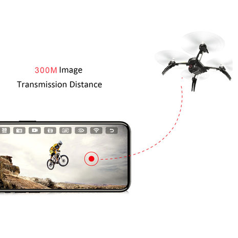 Drone MJX Bugs 5W 4K Ultra HD live camera + GPS 1000M Brushless motoren + Opbergtas