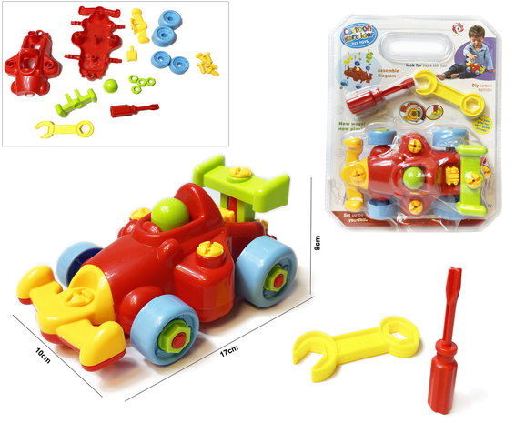 Speelgoed auto bouwset DIY - educatief speelset voertuig
