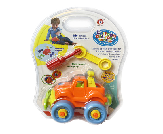 Toy Car Building Kit DIY - Educational Playset Vehicle A