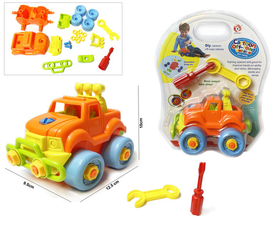 Speelgoed auto bouwset DIY - educatief speelset voertuig 