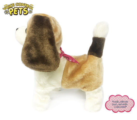 Clap Dog - Interactieve Puppy - kan blaffen en bewegen op geluid - Voice Control dog- 29CM 