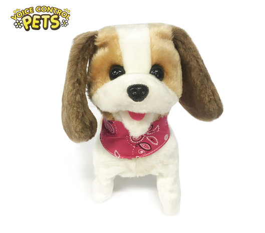 Clap Dog - Interactieve Puppy - kan blaffen en bewegen op geluid - Voice Control dog- 29CM 