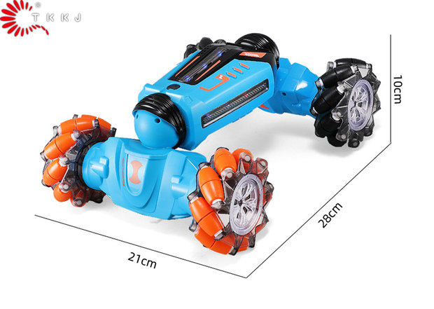 RC Dazzle Light Twist Car - Radio Controlled 4WD Stunt Car 1:16