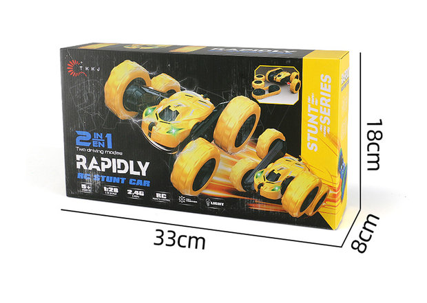 RC Stunt Car RAPIDLY 1:16 - 2IN1 remote control car 2.4GHZ