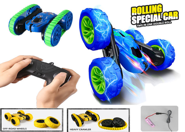 RC Stunt Car RAPIDLY 1:16 - 2IN1 afstand bestuurbaar auto 2.4GHZ G