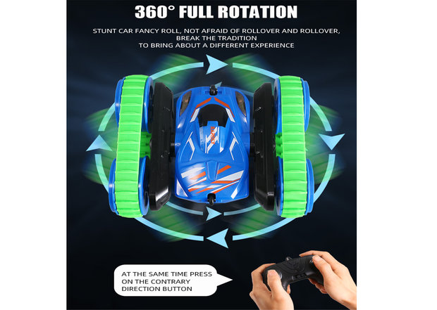 RC Stunt Car RAPIDLY 1:16 - 2IN1 afstand bestuurbaar auto 2.4GHZ G
