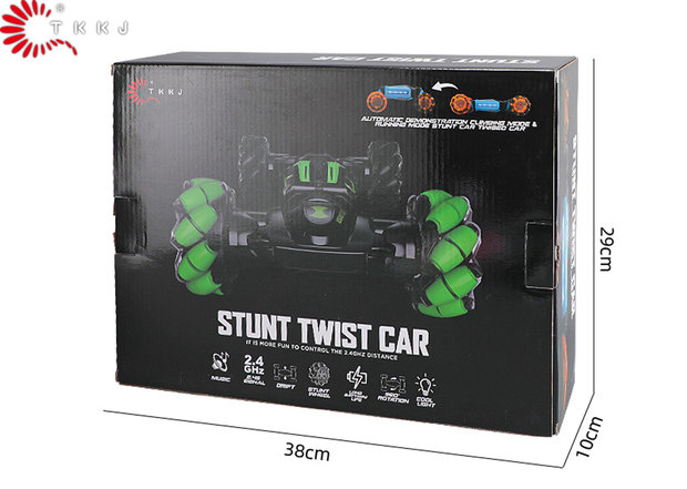 RC Dazzle Light Twist Car - Radiografisch Bestuurbare 4WD Stunt Auto 1:16