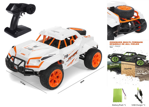 RC 4x4 WD sport auto - 25KM - 2.4ghz afstand bestuurbare race car - 1:16 TKKJ