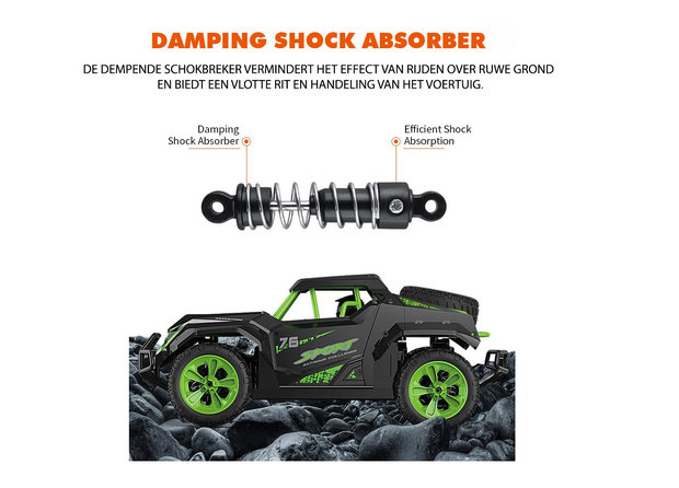 RC 4x4 WD sport auto - 25KM - 2.4ghz afstand bestuurbare race car - 1:16 TKKJ