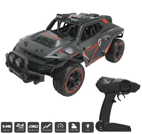 Rc auto 4x4 WD Rally 25km/u - TKKJ K06 - 2.4GHZ 1:16 - OFF ROAD Sport Thunder Car 