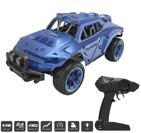 Rc auto 4x4 WD Rally 25km/u - TKKJ K06 - 2.4GHZ 1:16 - OFF ROAD Sport Thunder Car 