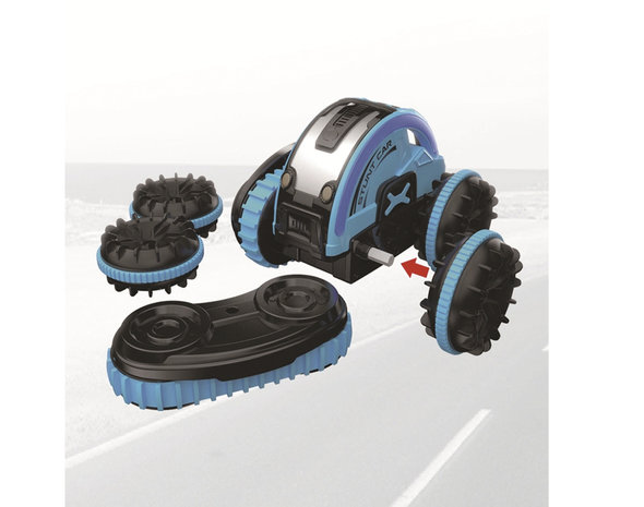 Rc stunt auto en boot 2in1 Amphibious - 2.4GHZ 4WD - verwisselbare banden - LED Lights, Waterproof