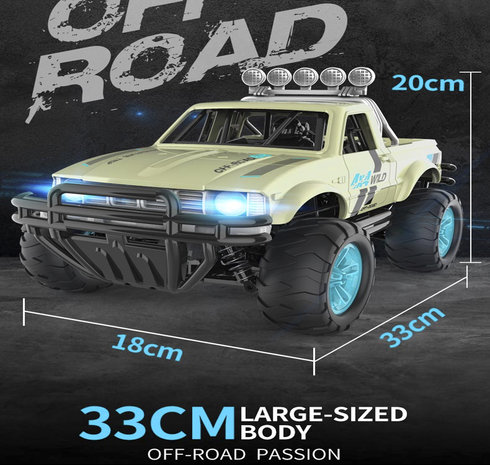 Rc 4x4 WD 25km/u race auto - TKKJ K07 - 2.4GHZ - OFF ROAD Sport Thunder Rally Car - 1:16