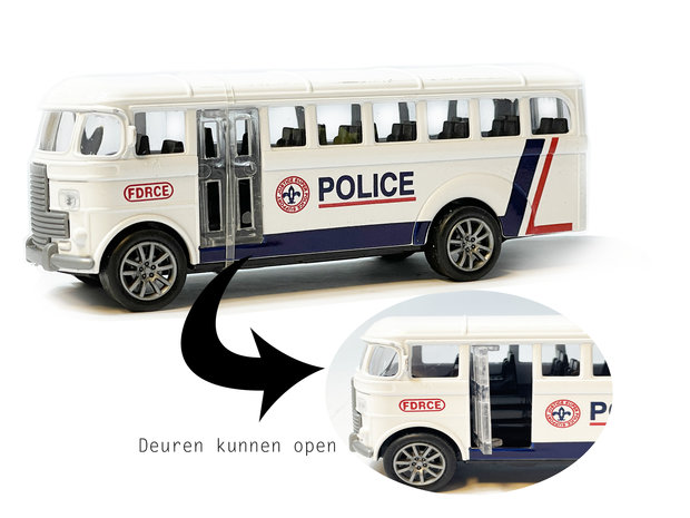 Speelgoed Die cast voertuigen - brandweer, politiewagen, schoolbus mix