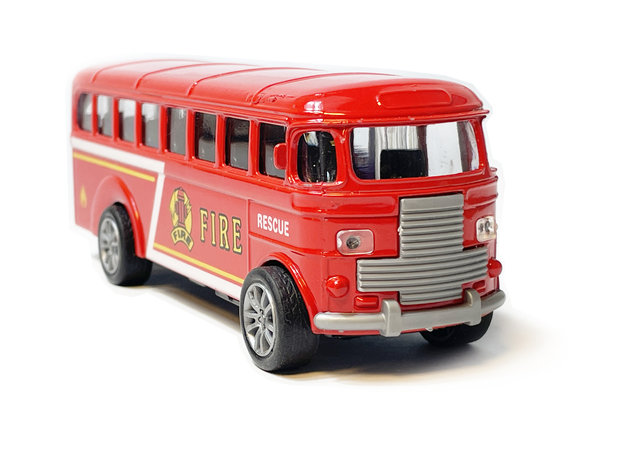 Speelgoed Die cast voertuigen - brandweer, politiewagen, schoolbus mix