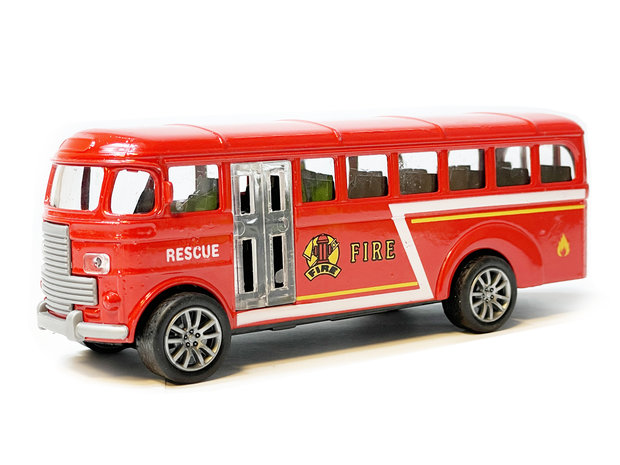 Speelgoed Die cast voertuigen - brandweer, politiewagen, schoolbus mix