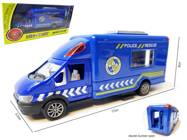 Speelgoed Die cast voertuigen - politiewagen, ambulance, brandweer auto mix 17cm