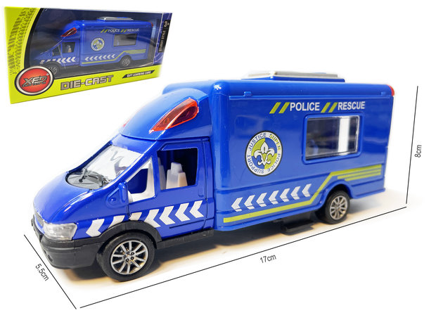 Speelgoed Die cast voertuigen - politiewagen, ambulance, brandweer auto mix 17cm