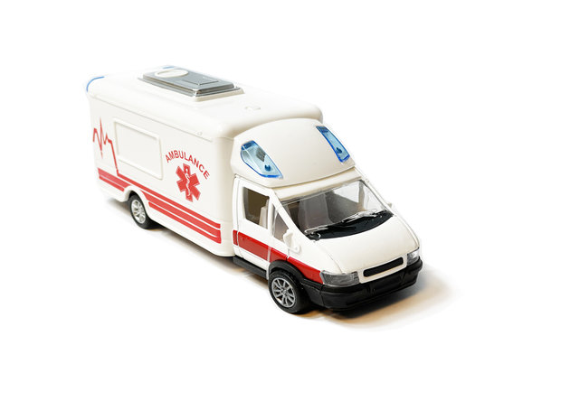 Speelgoed Die cast voertuigen - politiewagen, ambulance, brandweer auto mix 17cm