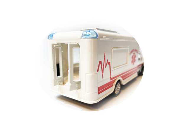 Speelgoed Die cast voertuigen - politiewagen, ambulance, brandweer auto mix 17cm