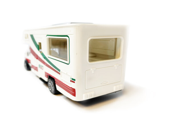 Caravan speelgoed voertuig - Vakantie camper - Die Cast - pull-back drive - 17CM