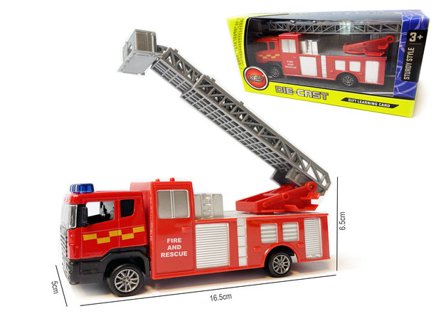 Speelgoed Die cast voertuigen -brandweerwagens mix assortiment 17cm