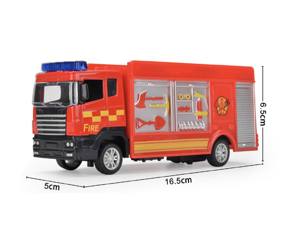 Speelgoed Die cast voertuigen -brandweerwagens mix assortiment 17cm