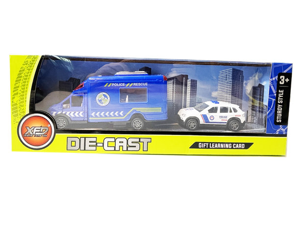 Speelgoed Die cast voertuigen -werkvoertuigen set 2in1 - mix assortiment