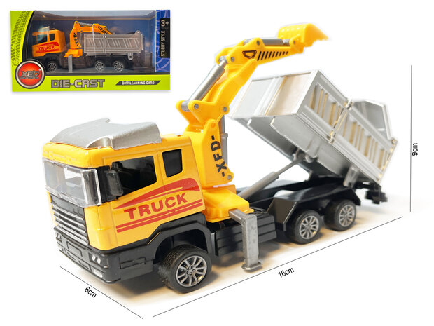 Speelgoed Die cast voertuigen -werkvoertuigen mix assortiment 17cm