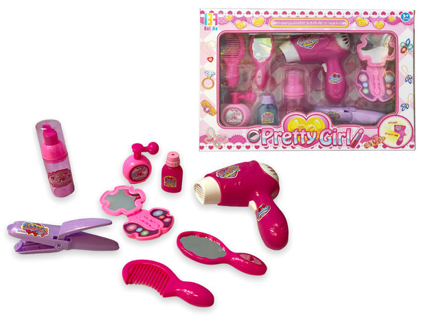 Speelgoed make up set - Beauty set met accessoires en F&ouml;hn