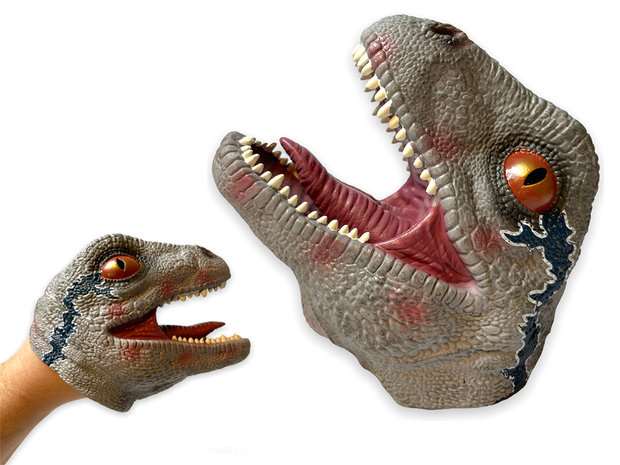 Hand Puppet Tyrannosaurus speelgoed - rubber Realistic handpop dinosaurus 