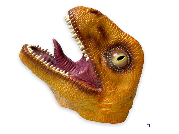 Hand Puppet Tyrannosaurus speelgoed - rubber Realistic handpop dinosaurus 