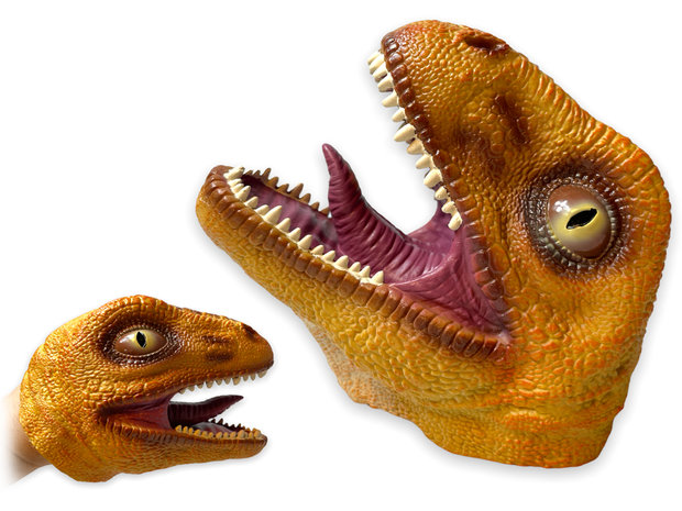 Hand Puppet Tyrannosaurus speelgoed - rubber Realistic handpop dinosaurus 