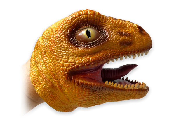 Hand Puppet Tyrannosaurus speelgoed - rubber Realistic handpop dinosaurus 