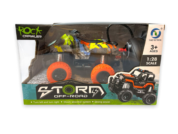 Rc quad - afstand bestuurbare rock crawler - speelgoed quad Rasta.