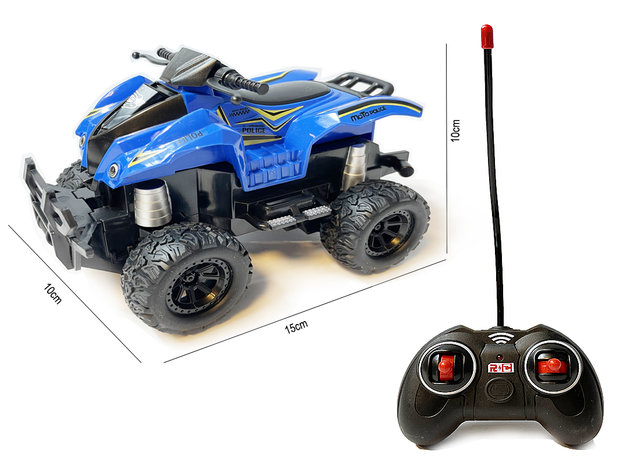 Rc quad - afstand bestuurbare rock crawler - speelgoed quad 1:28