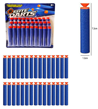 Elite Darts pijlen - 30 stuks darts met zuignap voor Nerf guns 