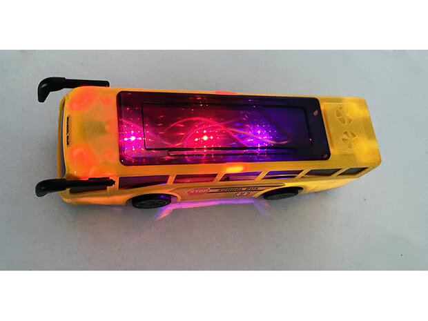 Radiografisch bestuurbare bus - 3D Led licht - RC Tour Bus speelgoed - 27CM - 4CH