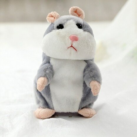 Pratende hamster - Talking Hamster - Pratende Interactieve Knuffel Speelgoed 15cm