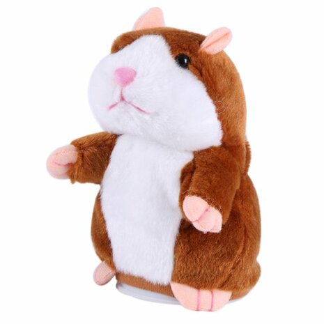 Pratende hamster - Talking Hamster - Pratende Interactieve Knuffel Speelgoed 15cm