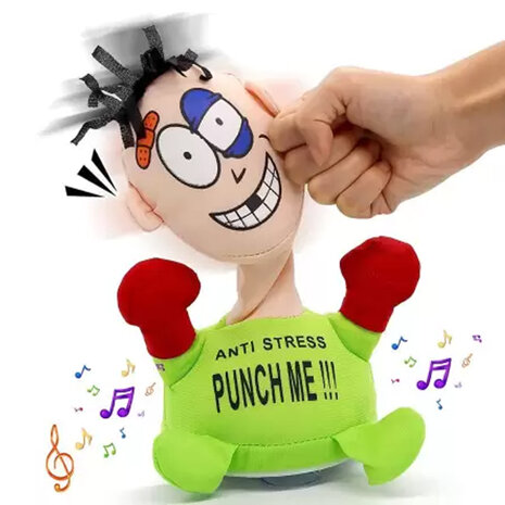 Punch Me Anti stress pop - interactieve speelgoed boks pop 20CM