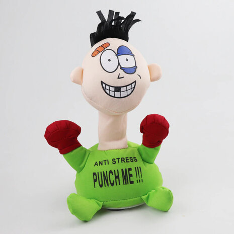 Poup&eacute;e anti-stress Punch Me - poup&eacute;e de boxe jouet interactif 20CM