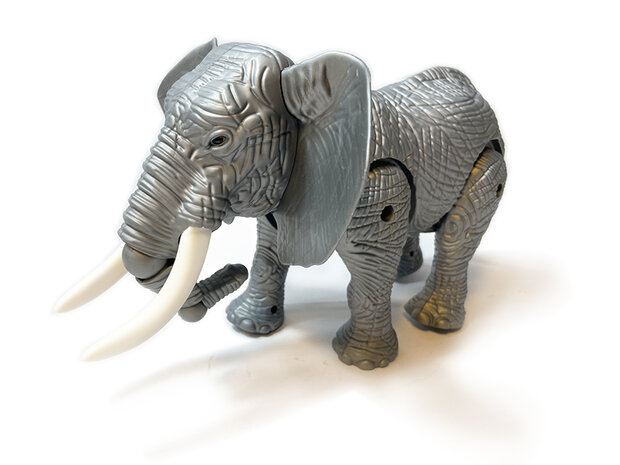 Toy elephant - can walk and make elephant sounds - moving tail - Elephant 27CM