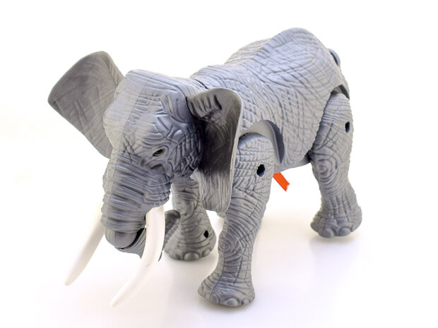 Speelgoed olifant - kan lopen en olifanten geluid maken - bewegende staart - Elephant 27CM