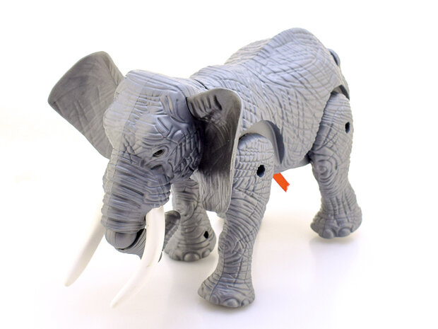 Toy elephant - can walk and make elephant sounds - moving tail - Elephant 27CM