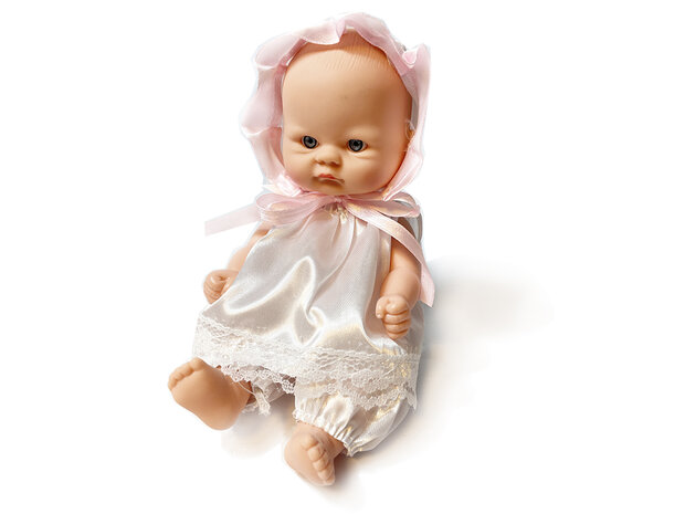 Reborn babypop met kapje - schattige baby pop Bonnie - zachte knuffel pop - 20CM