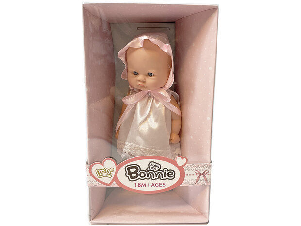 Schattige baby pop Bonnie - zachte knuffel pop - Reborn babypop met kapje 20CM