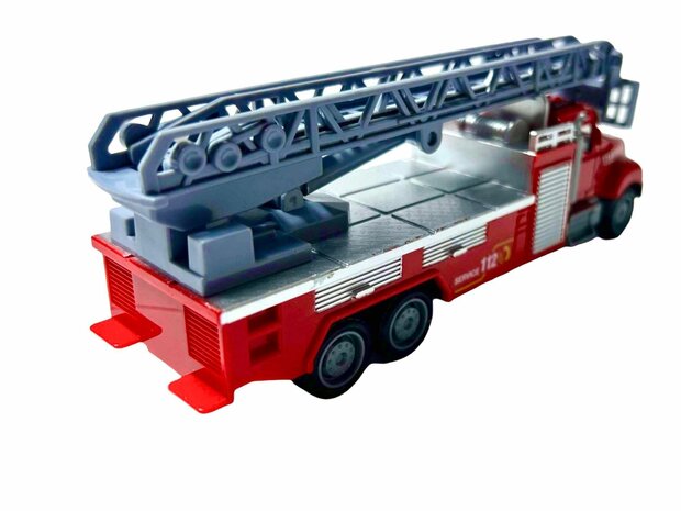 Metal fire engine.