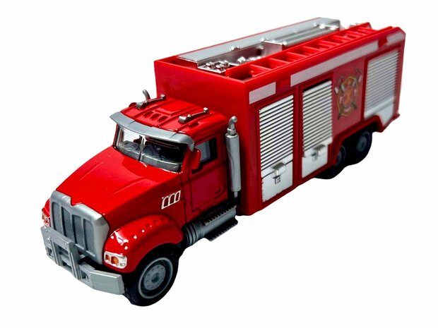 Metal fire engine.