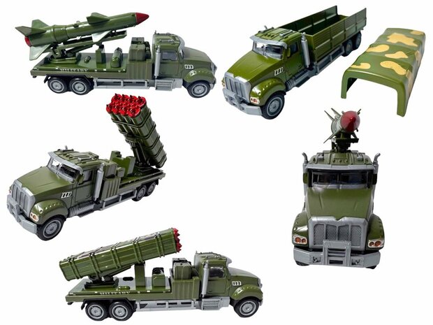 DIE CAST Luchtverdediging Raket Truck.